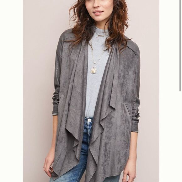 NWT Anthropologie blanknyc Draped Velour Jacket size S - Picture 1 of 3